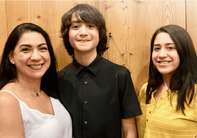 single mom and kids